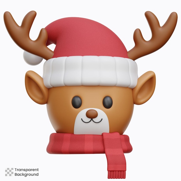 Reindeer 3D Icon Illustrations