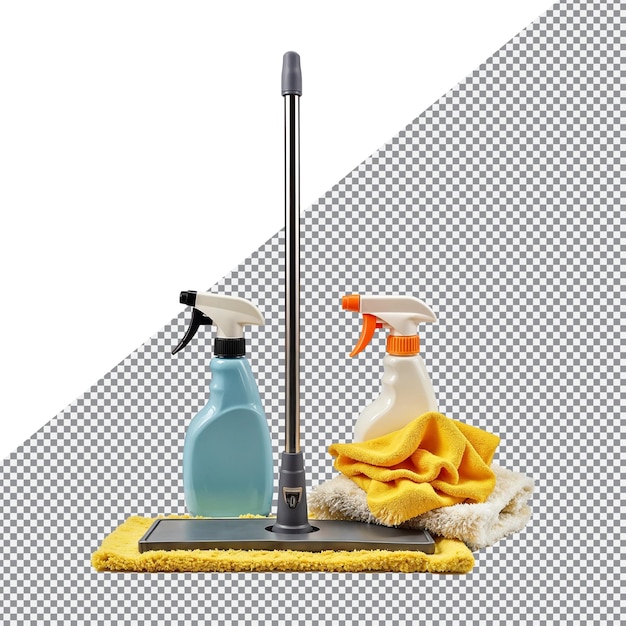 Reinigingsmiddelen en reinigingsmiddelen geïsoleerde achtergrond