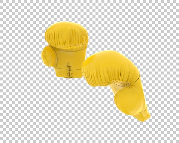 PSD rękawice bokserskie na przezroczystym tle ilustracja renderowania 3d