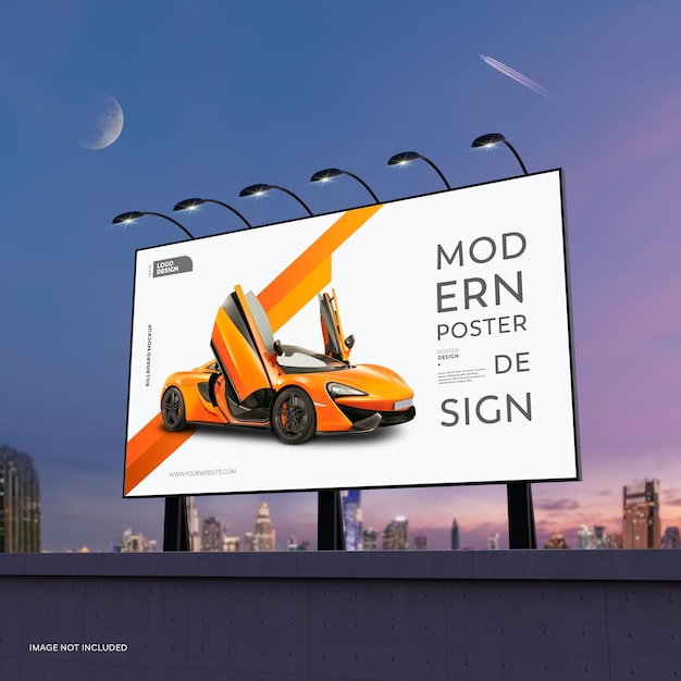 PSD reklama billboard mockup