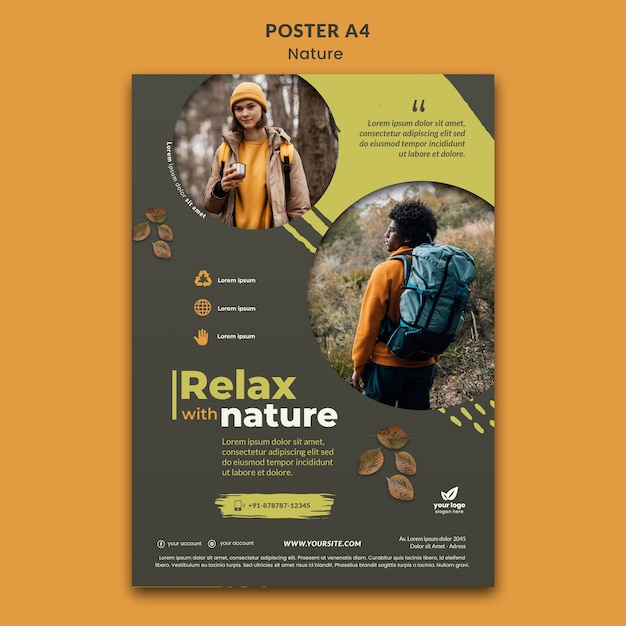 Relax in nature poster