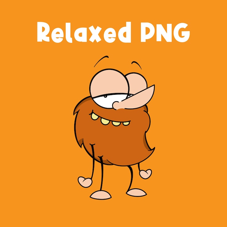 PSD relaxed adjective vector png
