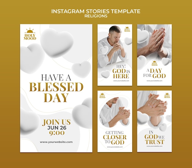 PSD religion template design