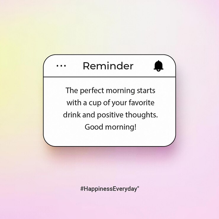 PSD reminder design templates with aesthetic gradient background for instagram post