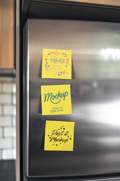 reminder post it indoors mockup