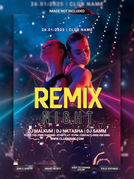 Remix Night Party Flyer