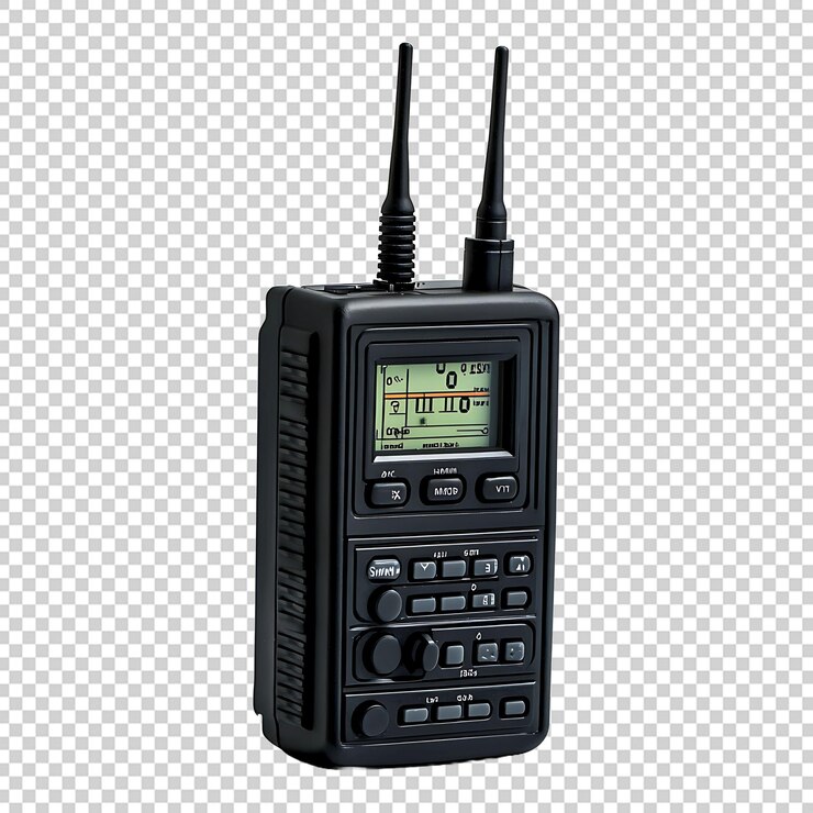 PSD remote radio isolated on transparent background