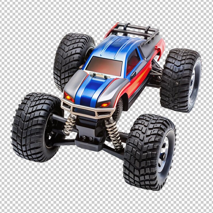 PSD remote toy control car on transparent background