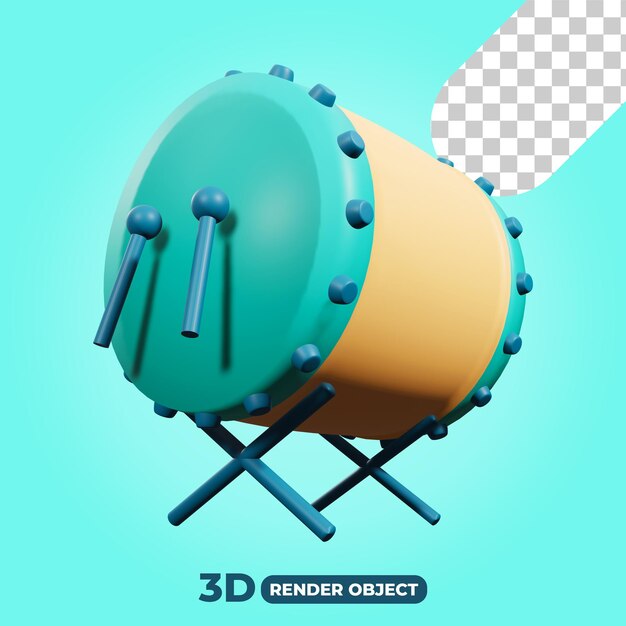 Render 3d Ilustracji Meczetu Bębnowego