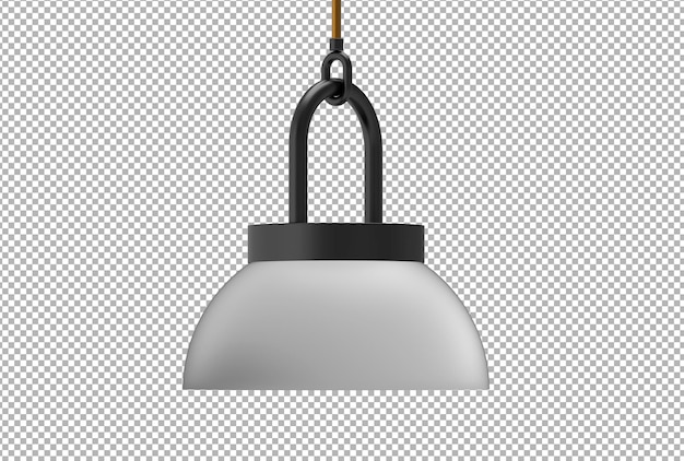 Render of isolated 3d hanging lamp scene creator