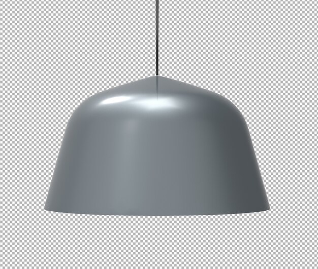 Render izolowanej lampy sufitowej