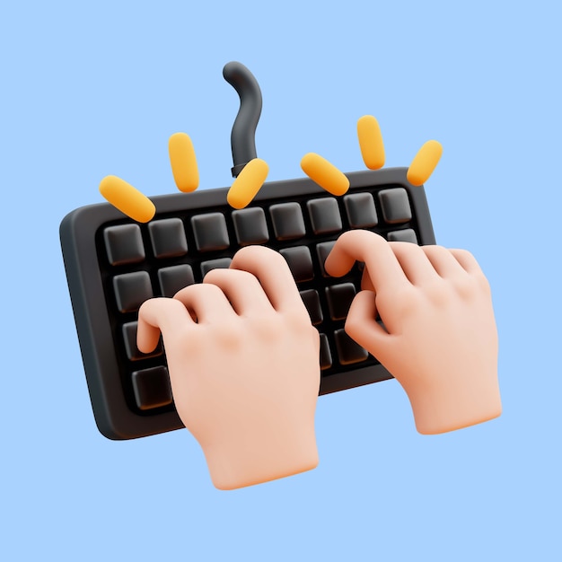 Rendering 3D elementu projektowania graficznego