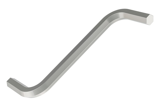Rendering 3D Hex Key Hex Wrench izolowany na przezroczystym tle