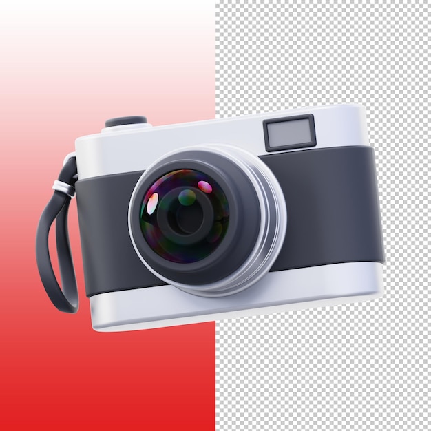 Rendering 3D kamery w stylu retro
