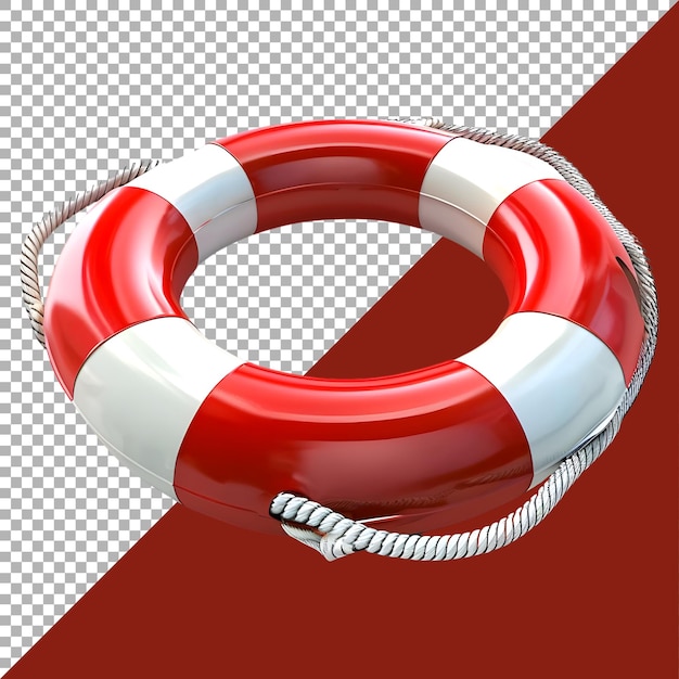 PSD rendering 3d pływy ratunkowej na przezroczystym tle