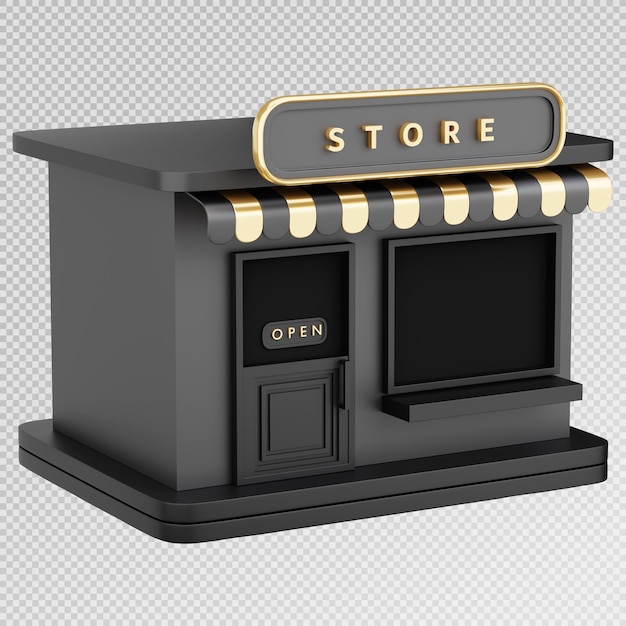 Rendering 3D sklepu internetowego