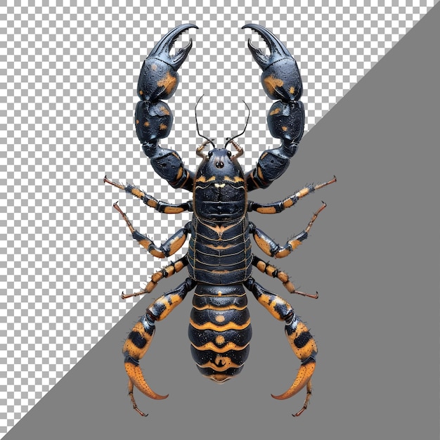 PSD rendering 3d skorpionów na przezroczystym tle