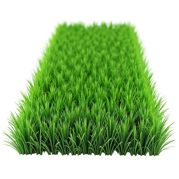 Rendering 3D trawiastego obszaru ai generowane png przezroczyste tło