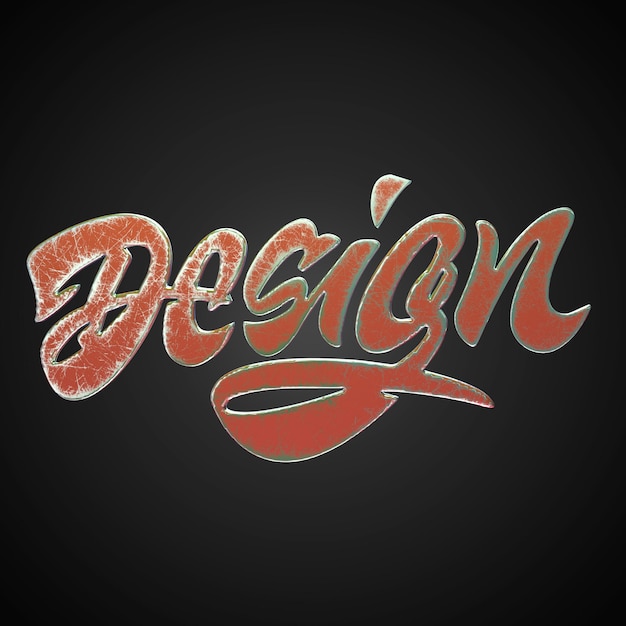 Rendering typografii 3D w wysokiej rozdzielczości