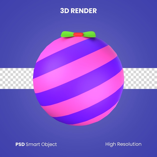 PSD renderowania 3d pinata na białym tle