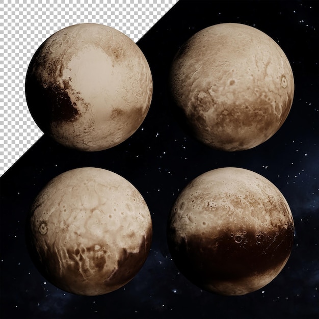 renderowania 3d planeta pluton układ słoneczny wszechświat