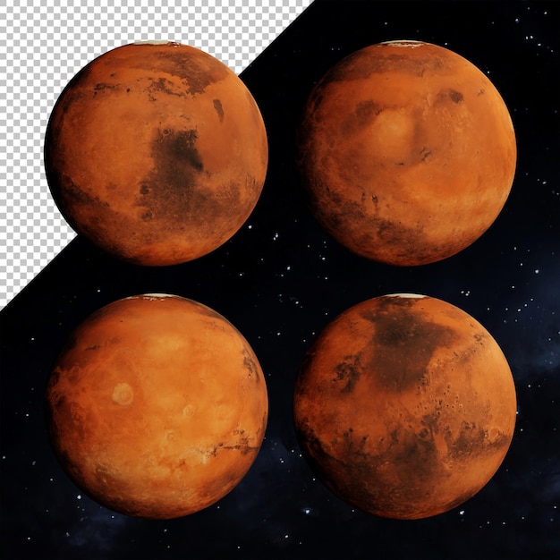 Renderowania 3d Planety Mars Układ Słoneczny Wszechświat