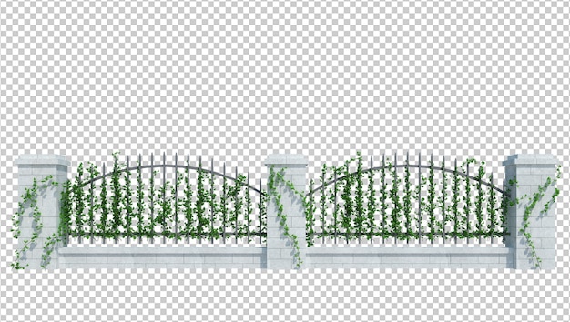 PSD renderowania 3d rośliny bluszczu izolowane