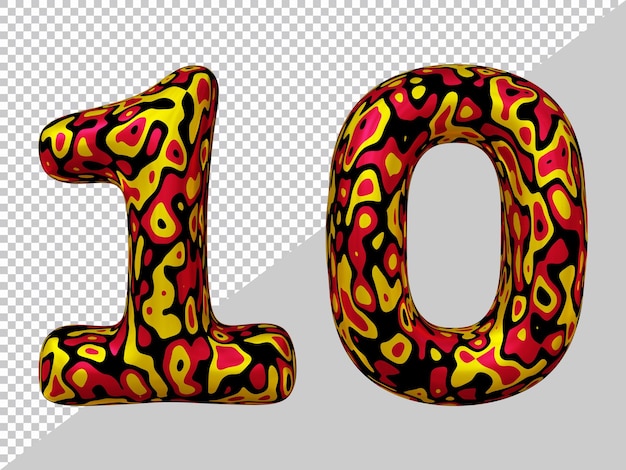 Renderowanie 3d balonu numer 10
