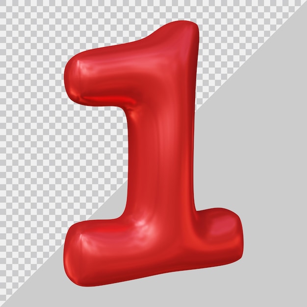 Renderowanie 3d balonu numer 1