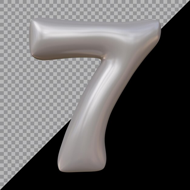Renderowanie 3d balonu numer 7