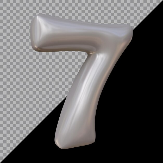 Renderowanie 3d balonu numer 7