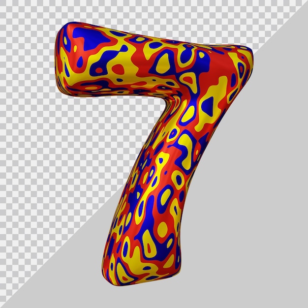 Renderowanie 3d balonu numer 7