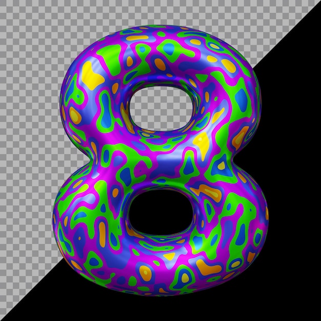 Renderowanie 3d Balonu Numer 8