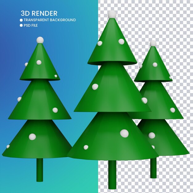 Renderowanie 3D choinki