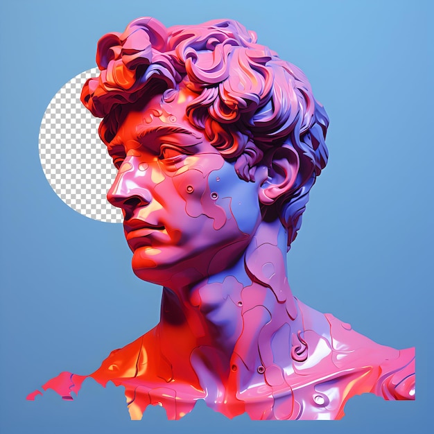 PSD renderowanie 3d david michelangelo estetyczny david michelangelo png estetyczna rzeźba dawida