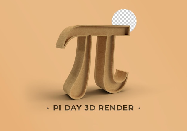 Renderowanie 3d dnia Pi