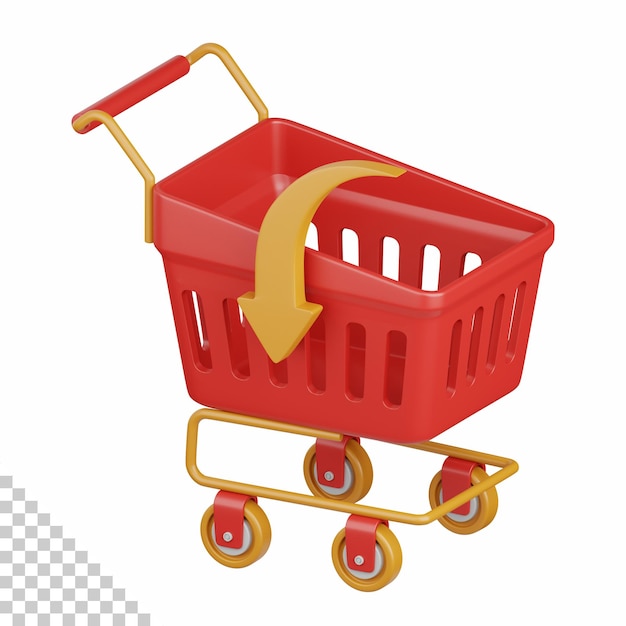 Renderowanie 3d dodaj do koszyka na białym tle przydatne dla e-commerce, sklep detaliczny, dostawa online i element projektu rynku