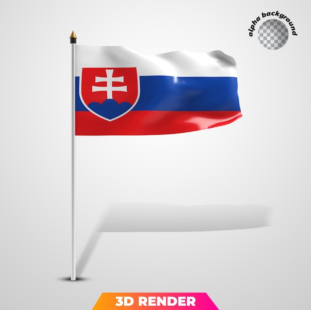 Renderowanie 3d Flagi Narodowej