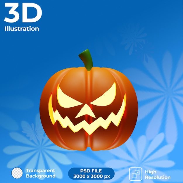 Renderowanie 3D Halloween Widok z przodu