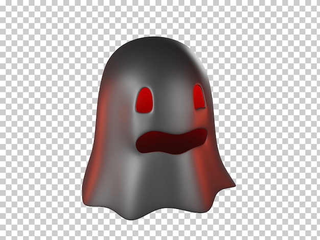 Renderowanie 3D Halloweenowy element kreskówki ducha