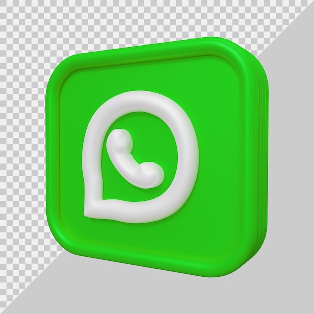 Renderowanie 3d Ikony Whatsapp