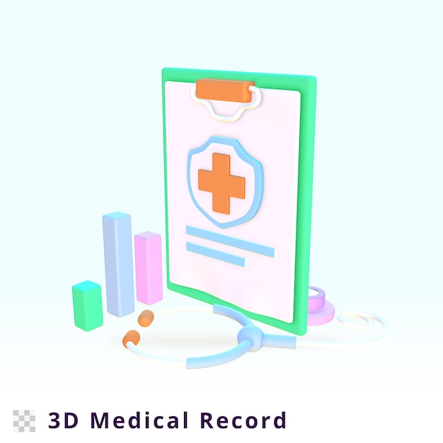 Renderowanie 3D ilustracji dokumentacji medycznej