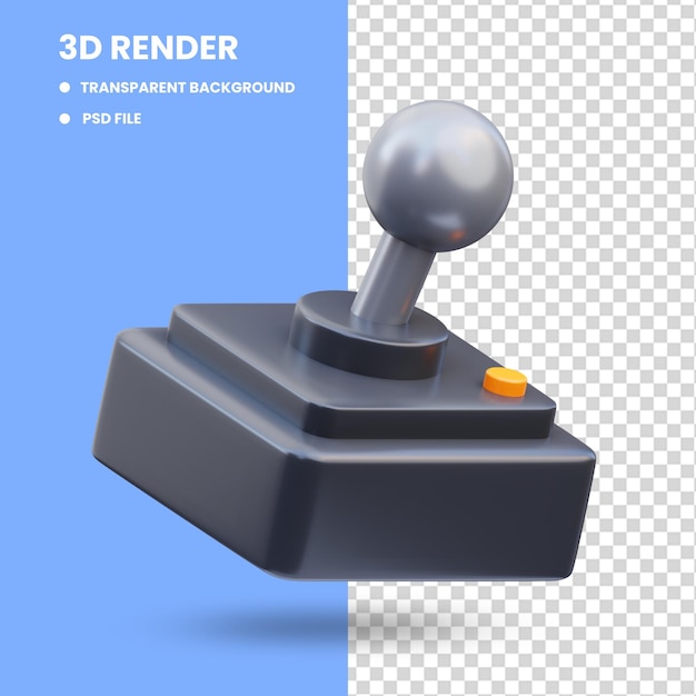 Renderowanie 3d Ilustracji Ikony Gry, Joystick