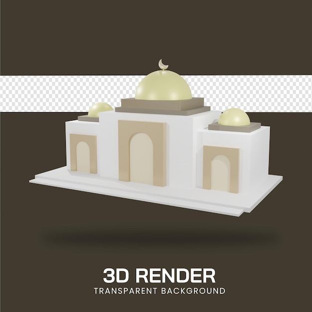 Renderowanie 3d ilustracji meczetu