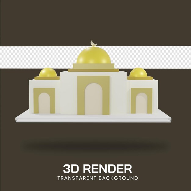 Renderowanie 3d ilustracji meczetu