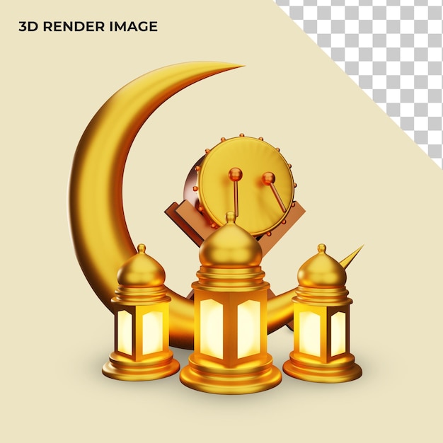 Renderowanie 3d islamskiej dekoracji