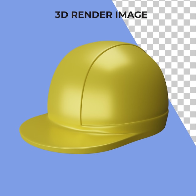 PSD renderowanie 3d kasku ochronnego premium psd