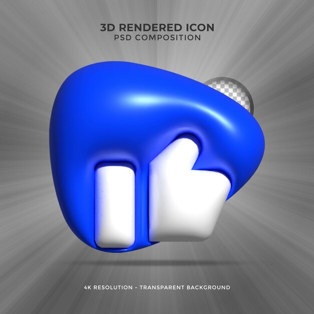 Renderowanie 3d Kciuk W Górę Gest Ręki Kciuk W Górę Lub Jak Znak