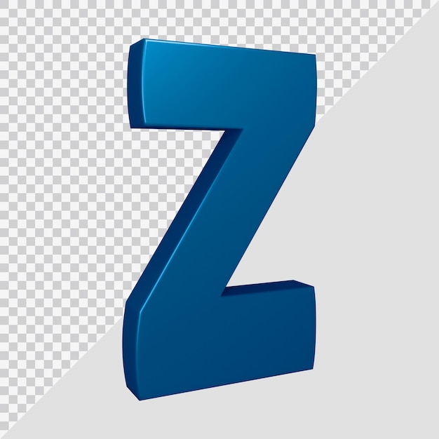 Renderowanie 3d Litery Alfabetu Z