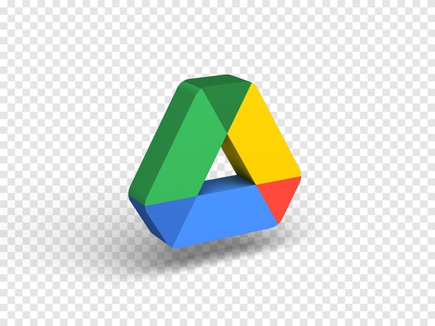 PSD renderowanie 3d logo dysku google